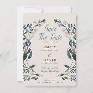 Save The Date Crest jardin   Eggshell   Mariage Enregistrer La D