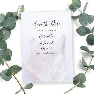 Save The Date Cristaux Lavande Légère Mariage Enregistrer la dat