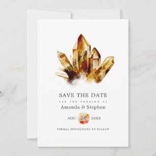 Save The Date Cristaux oculaires du tigre Mariage Enregistrer la