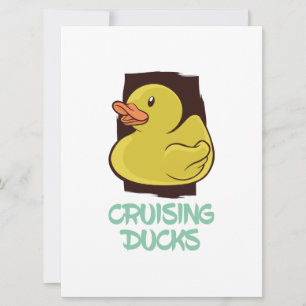 Save The Date Croisière Canards Voyage amusant