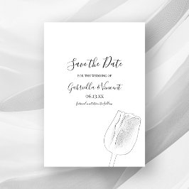Save The Date Croquis de Tulip Mariage de printemps Enregistrer