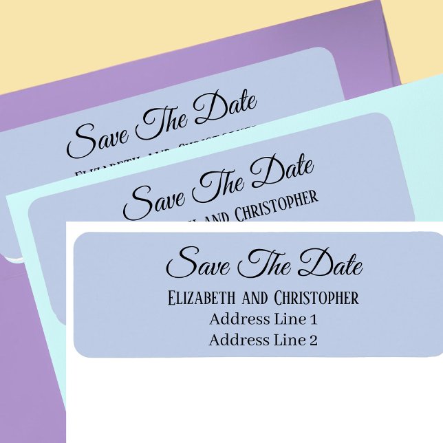 Save The Date Custom Name Return Address (Von Creator hochgeladen)