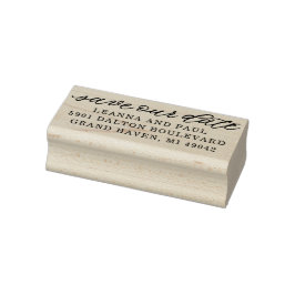 Save the Date Custom Wedding Rücksendeadresse Gummistempel