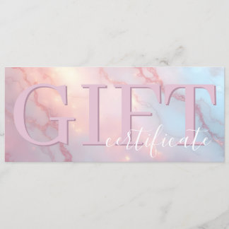 Save The Date Cute Pink Blush Soft Elegant Gift Certificate