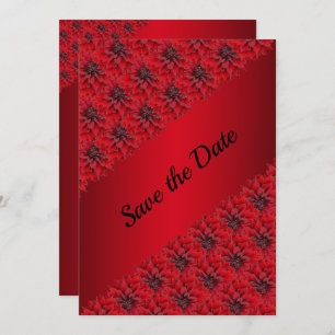 Save The Date Dahlias rouge sang dans le style gothique enregist