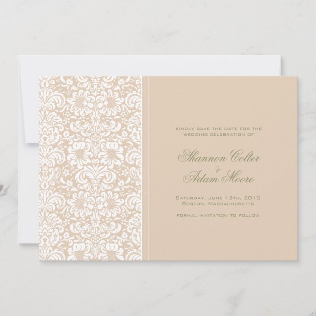 Save The Date damposer enregistrer la date (Devant)