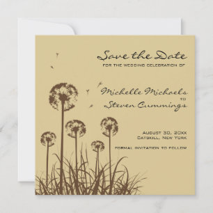 Save The Date Dandelion Enregistrer La Date Annonce - Personnali