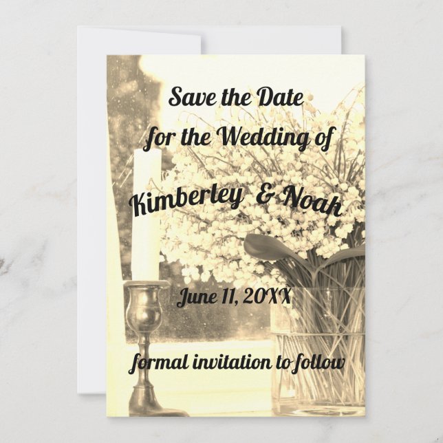 Save the Date Dankeskarte (Vorderseite)