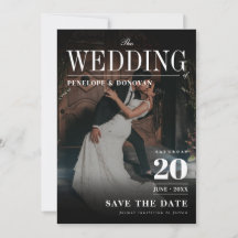 Dark Photo Magazine Type Élégant Mariage Budget