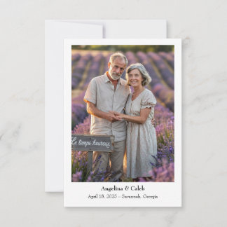 Save The Date Date de sauvegarde de photo fantaisiste et amusant