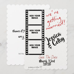 Save The Date Date de sauvegarde de photo minimale personnalisée