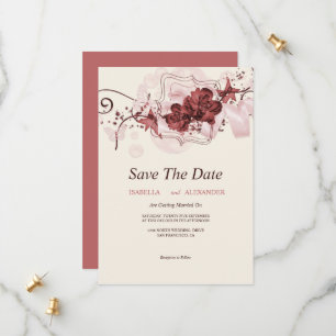 Save The Date De Beaux Arrangements Floraux Économisent La Date