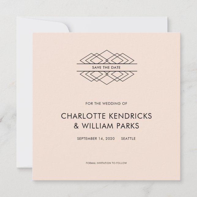 Save The Date Déco moderne Enregistrer la date (Devant)