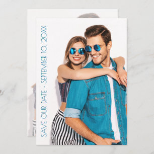 Save The Date Décontracté Script Photo Wedding Enregistrer La Da