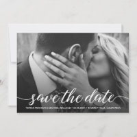 Découpe De Script Moderne Enregistrer La Photo De