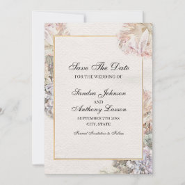 Save The Date Délicat Aquarelle Florale Enregistrer La Date