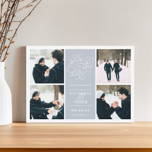 Save The Date Demande romantique   Collage de photos Enregistrer