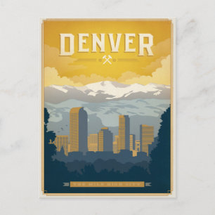 Save The Date Denver, CO Ankündigungspostkarte