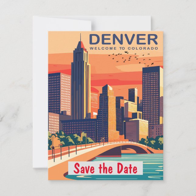 Save The Date Denver, Colorado (Devant)