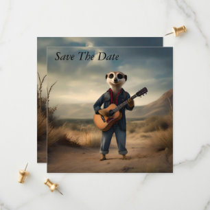 Save The Date Desert Blues : la guitare en jean d'un suricate