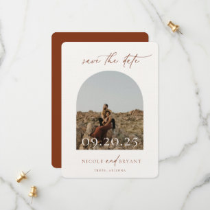 Save The Date Desert Sienna Arch Frame Mariage Enregistrer La Da