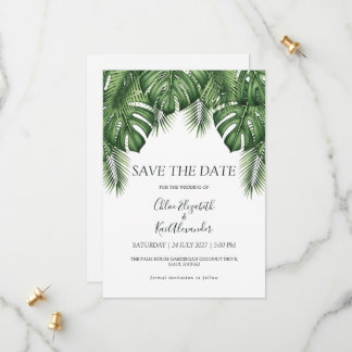 Save The Date Destination botanique luxuriante à Hawaii Enregist