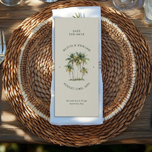 Save The Date Destination de mariage élégante sur le thème des p