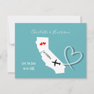 Save The Date Destination mariage Californie