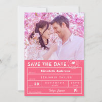Destination Mariage Fuchsia Pink Bagage balise pho