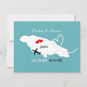 Save The Date Destination Mariage Jamaïque Enregistrez La Date