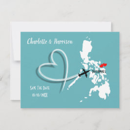 Save The Date Destination mariage Philippines Enregistrer La Dat