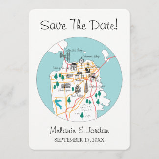 Save The Date Destination San Francisco - Enregistrer La Date
