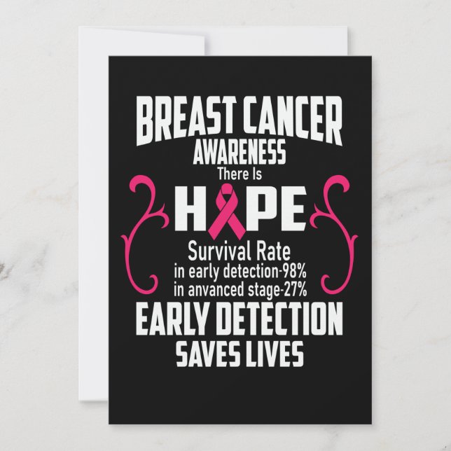 Save The Date Détection précoce Saves Vies Vies Cours de cancer  (Devant)