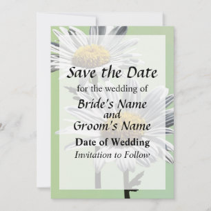 Save The Date Deux marguerites au soleil Enregistrer la date