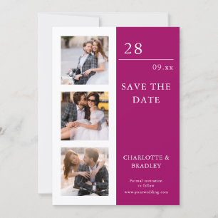 Save The Date Deux photos de mariage moderne, enregistrez la dat