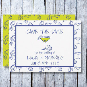 Save The Date Dolce Vita Limoncello boire un mariage Enregistrer