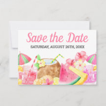Douce 16 Anniversaire Tropical Hawaiian Aquarelle