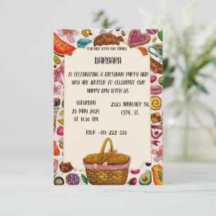 Save The Date Douce Confiserie Pâtisserie Mignonne