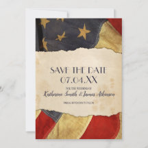 Drapeau du Mariage militaire patriotique Old USA