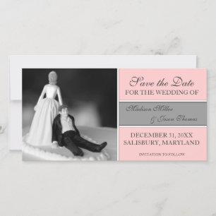 Save The Date Drôle Enregistrer la date Annonces {Pink}