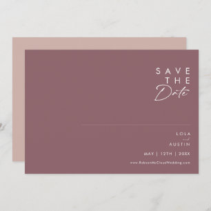 Save The Date Dusty Boho   Violet et Rose horizontal