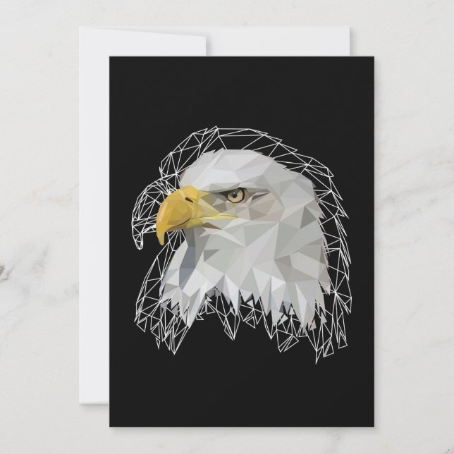 Save The Date Eagle Lowpoly (Devant)