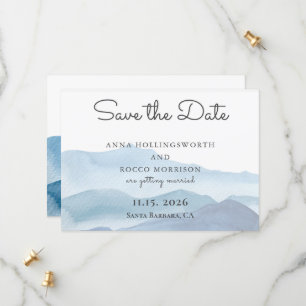 Save The Date Eau Stylé Blue Mountains Enregistrer La Date