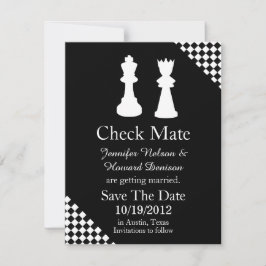 Save The Date Échecs Mariage Mariage Enregistrer La Date Faire-p