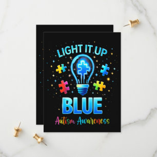 Save The Date Éclairer en bleu pour la sensibilisation à l'autis