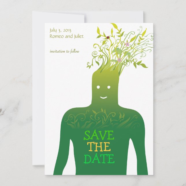 Save The Date Écologie Enregistrer la date (Devant)