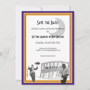 Save The Date Économies de jazz de la Nouvelle-Orléans la date