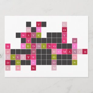 Save The Date Économies de jeu de mots croisé la date