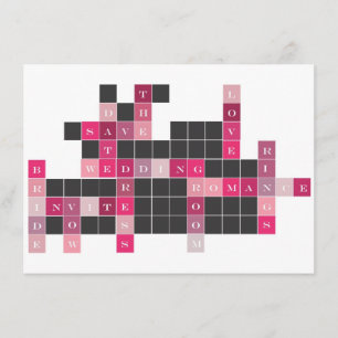 Save The Date Économies de jeu de mots croisé la date