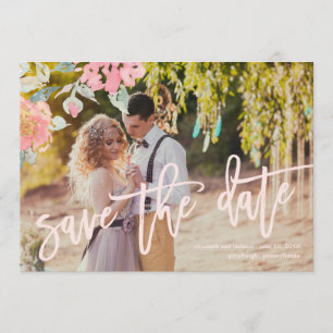 Save The Date Économies de MARIAGE de JARDIN d'AQUARELLE la